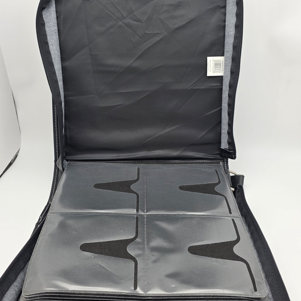 Targus 256 CD DVD Storage Binder Case Black Faux Leather Zip Media Organizer - Picture 9 of 12